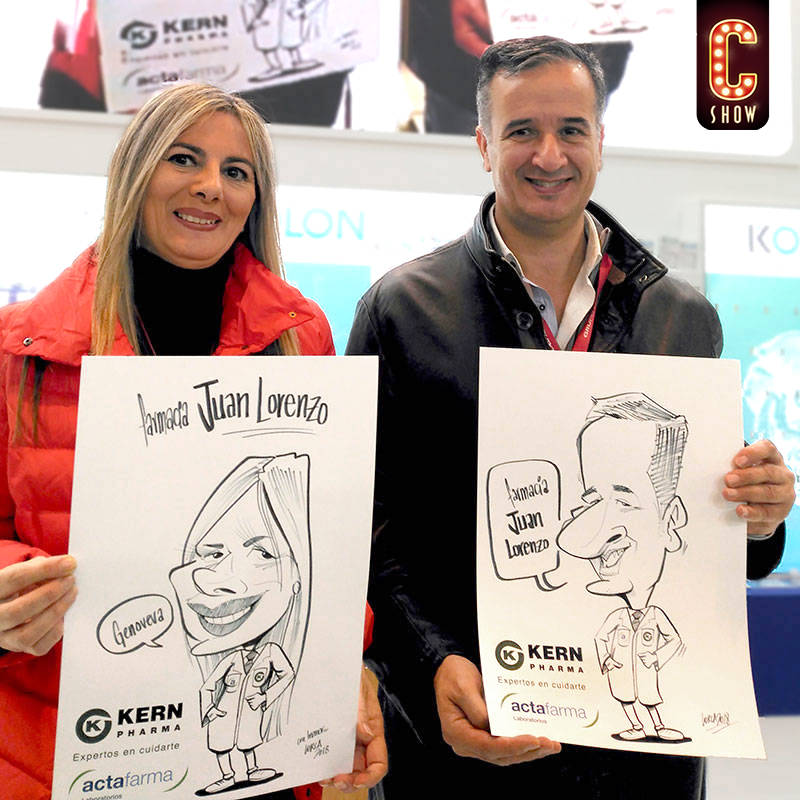 Live caricatures for events