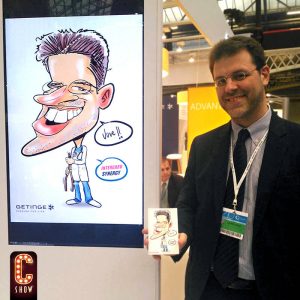 Live digital caricature artist