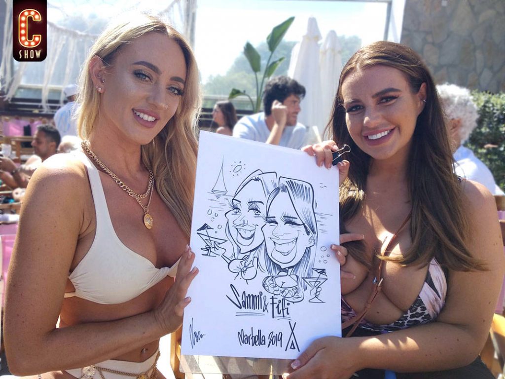Sexy caricature drawing